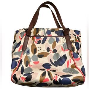 Fossil Shoulder Bag Vinyl Coated Canvas in a Fun Print